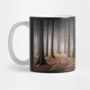Misty Sitka Spruce Forest Scene Mug
